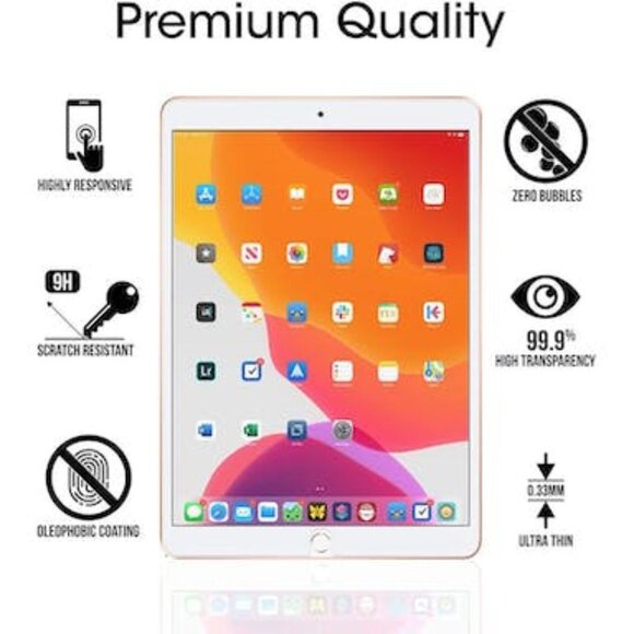 amFilm Screen Protector for iPad 7/ iPad Air 3 (2 Pack) - Picture 4 of 4